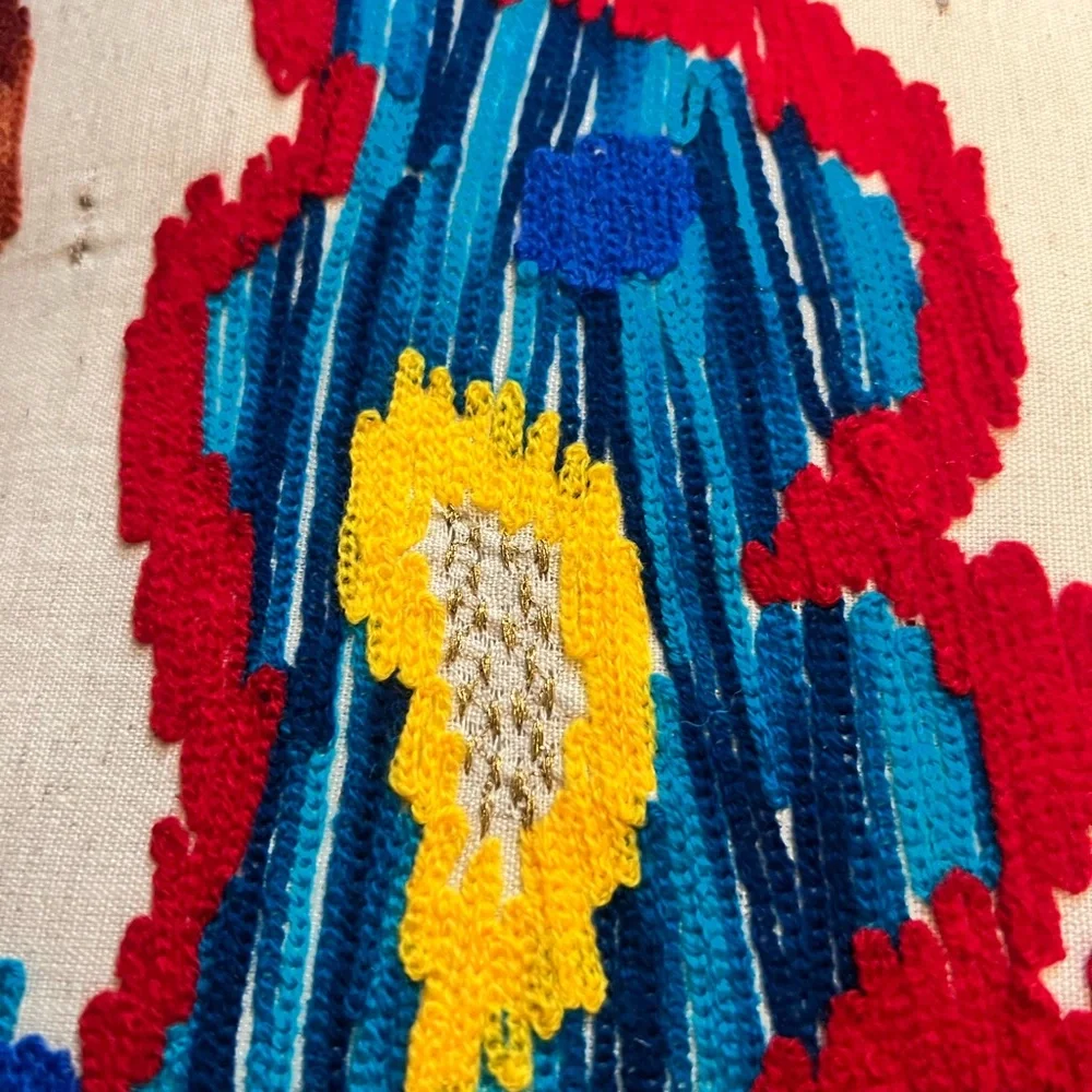 Mod Lifestyles Multi Color Butterfly‎ Embroidery Pillow 20